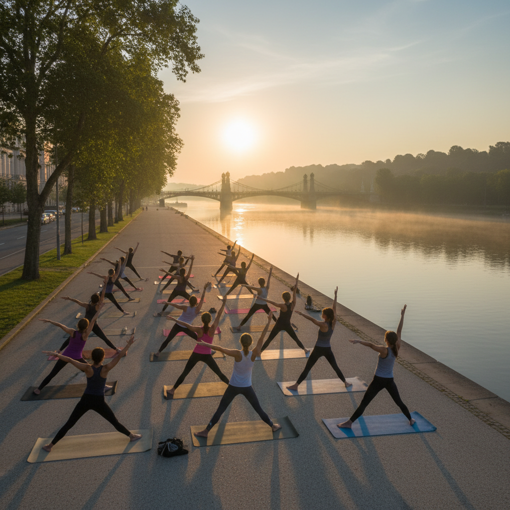 Yoga on the Riverwalk